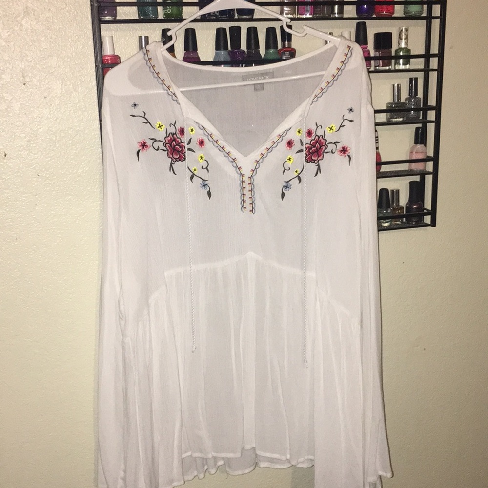 Long sleeve blouse